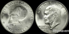 1976 S 40% Silver Eisenhower Dollar Choice/Gem Bu