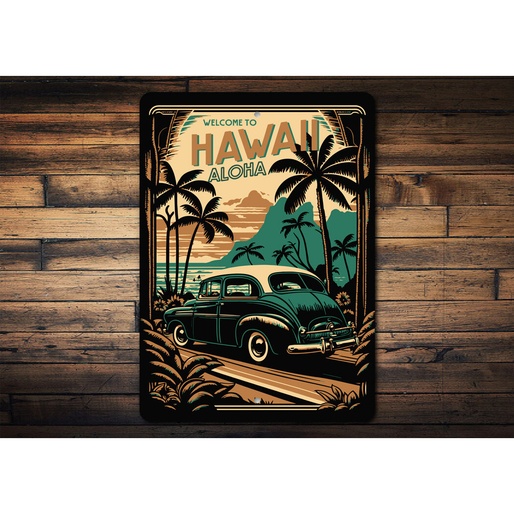 Aloha Welcome To Hawaii Metal Sign | eBay Aloha Welcome To Hawaii Metal Sign | eBay