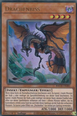 Drachenbiss BACH-DE081 Ultra Rare Battle of Chaos Yugioh Karte Deutsch