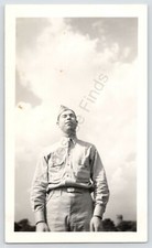 1942 Black  White Photo WW2 Army Soldier At Ladd Army Field Alaska