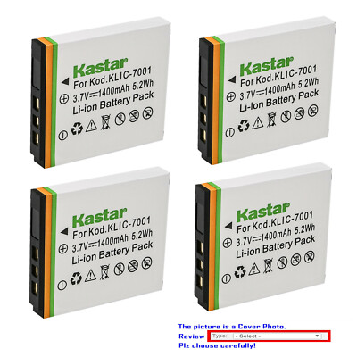 Kastar Replacement Battery for Kodak KLIC-7001 Kodak EasyShare M753 Zoom Camera
