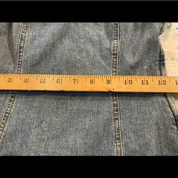 Moschino Jeans Denim Patchwork Mini Abito Taglia CS Small Vintage Anni 90 2000 Italia