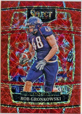 2022 Select Draft Picks Prizm Red Lazer Rob Gronkowski  *U OF ARIZONA*