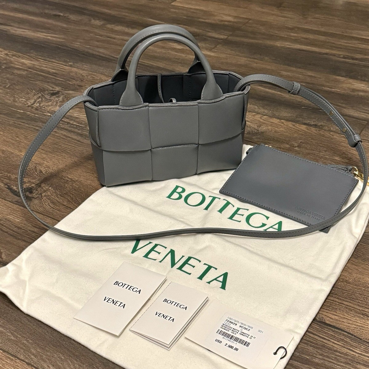 Bottega Veneta Candy Arco Tote Bag in Thunder Grey | eBay