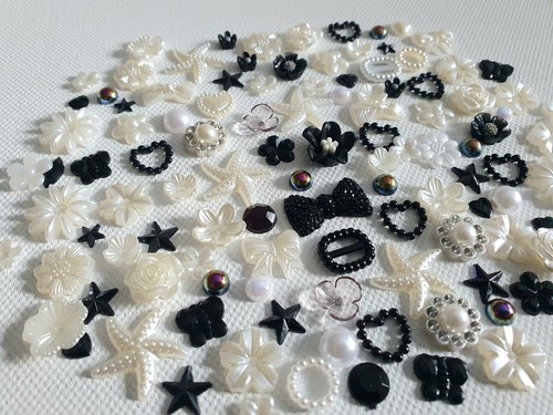 110 Mix Shabby Chic Resin Flatbacks Craft Card Album make Embellishments DIY - Picture 3 of 5