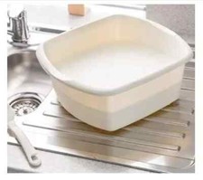 Linen Cream 8L Small Rectangular Bowl by Addis 510583