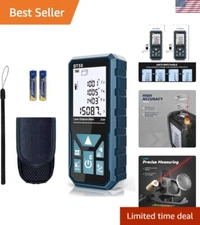 Portable 165ft Laser Distance Measuring Tool -  Waterproof & Easy-to-Read