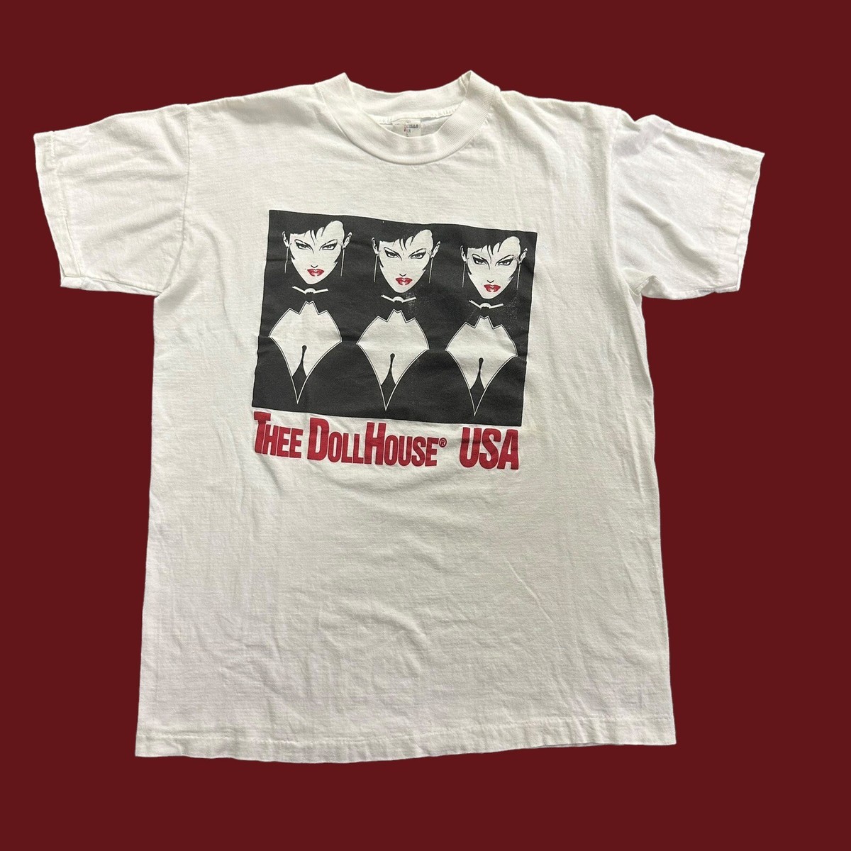 Vintage Thee Doll House USA RARE Strip Show Sister Club T-Shirt