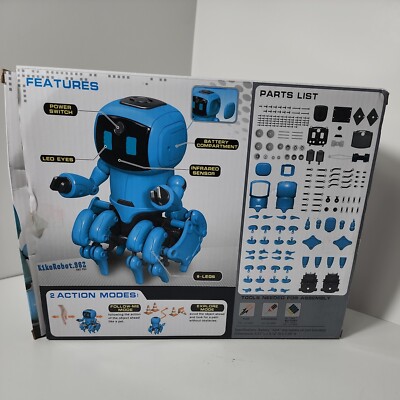 KikoRobot.962 STEM Do-It-Yourself Robot Assembly Kit with I/R &Al