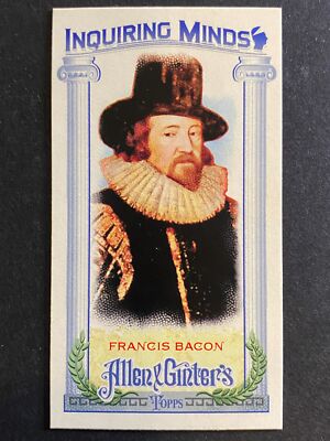 Francis Bacon 2013 Topps Allen & Ginter Inquiring Minds Mini Baseball Card IM-FB