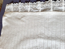 N07/ Ancienne couverture de bébé en piqué de coton 68x81cm Old baby blanket cott