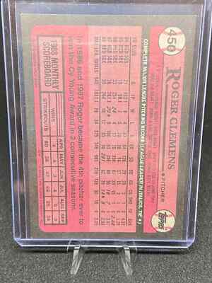 1989 Topps Roger Clemens Ink Error Ultra Rare Card #450 | eBay