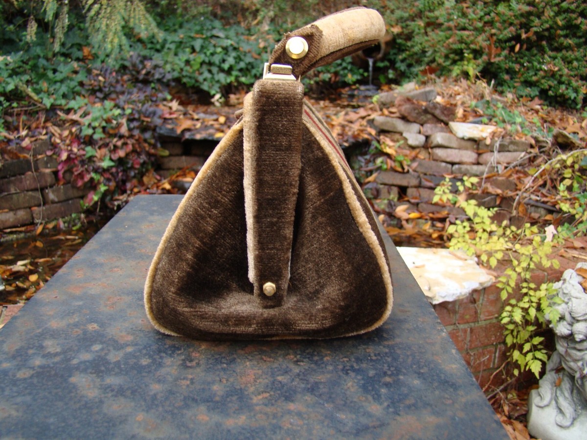 Ladies 1960s Italy Velour Leather Interior Beghe Creation Ladies 1960s Italy Velour Leather Interior Beghe Creation