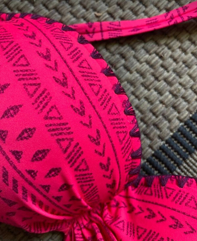 NUEVO PORTA CUELLO BANDEAU BIKINI BORDE GANCHILLO 36 38 40 42 44 D BUFFALO rosa *52715109