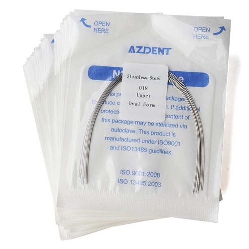 Dental Orthodontic Arch Wire Wires Oval Form Stainless Steel Round/Rectangular - Photo 48/208