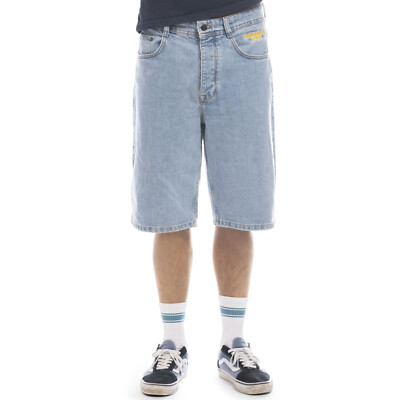 Homeboy X-Tra Baggy Herren-Shorts kurze Hose Jeans Denim 90s Short Hellblau