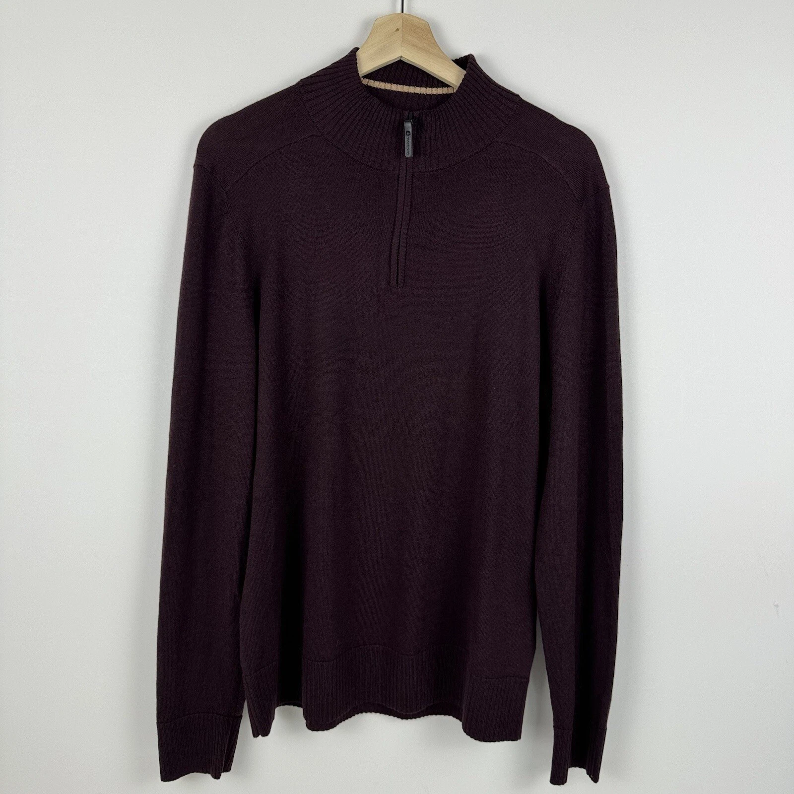smartwool sparwood half 1/2 zip merino wool blend sweater