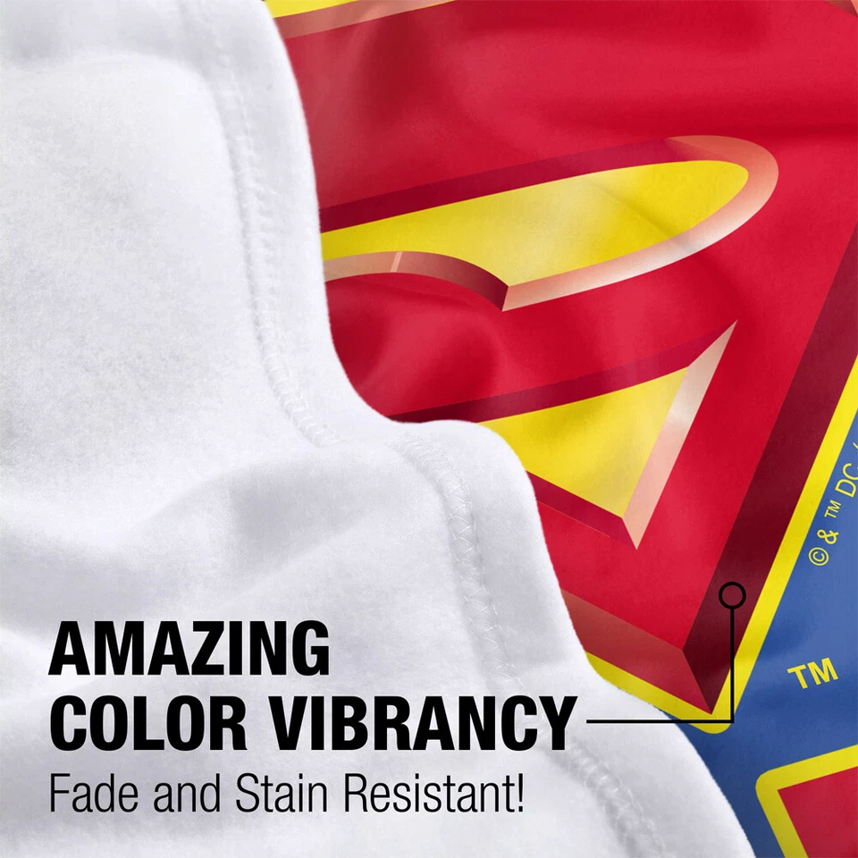 Manta de bebé Superman de lana suave, acogedora cuna 30"x40" Super Baby Foto 2 de 4