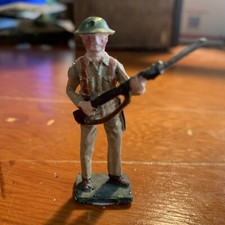 Metal Toy Soldier Marine WWI Approximately 2 1/4