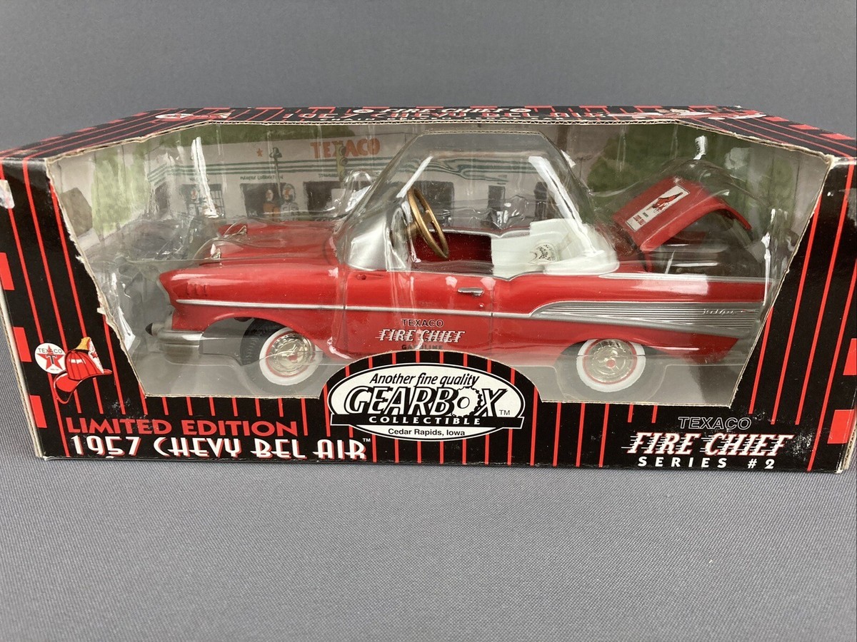 Gearbox 1957 Chevy Bel Air Convertible Pedal Car Bank Diecast NIB