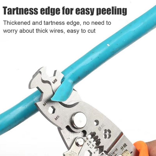 28 in 1 Multifunctional Cable Stripper Stainless Steel Wire Stripping Tool P9 - Picture 8 of 11