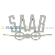 SAAB 96 95 V4 CHROME REAR TRUNK EMBLEM **NEW** VINTAGE ZINC ALLOY AIRPLANE BADGE