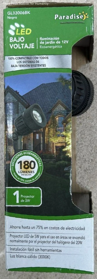 Proyector LED único iluminación paisajismo Paradise 12v MPN:GL33006BK Foto 4 de 4