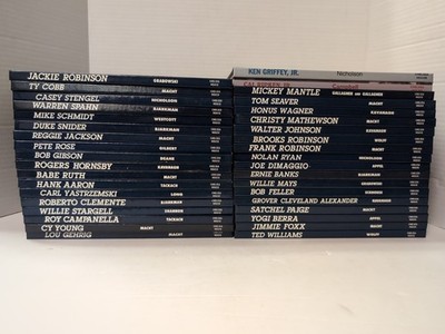Baseball Legends 37 Book Lot 1990 HC  Ruth, Dimaggio, Mantle, Mays, Ryan, Rose