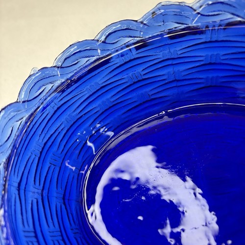 Vintage Cobalt Blue Hen On Nest Candy Dish 2-piece Glass - Picture 8 of 15