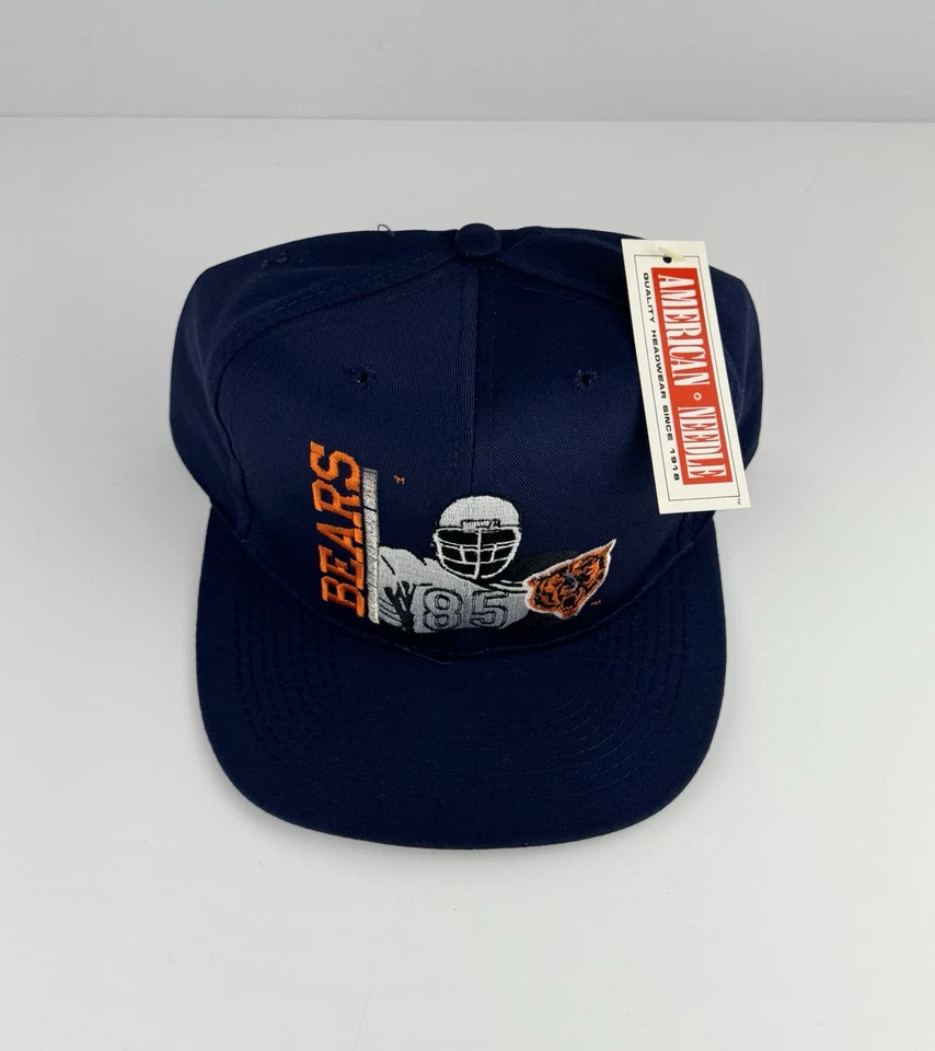 NUEVO/Antiguo Stock De Colección Años 90 Chicago Bears Snapback Sombrero Aguja Americana RARO Nuevo Foto 2 de 4