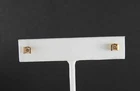 New ListingVintage 14K Yellow Gold Diamond Stud Earrings Jewelry Art Deco Style Tiny Child