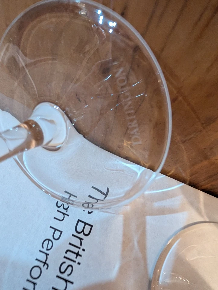 Juego de 2 flautas de champán de cristal DARTINGTON Wine Master NUEVO EN CAJA Foto 3 de 4