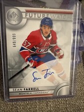 2023 SP AUTHENTIC #112 SEAN FARRELL AUTO RC FUTURE WATCH ROOKIE /999