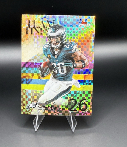 2025 Topps Finest Team Finest Saquon Barkley Philadelphia Eagles X-Fractor TF-5