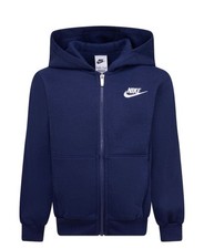 Image of Nike Club Full Zip Hoodie Kids Medium 10-12yrs Fleece Activewear Sport M New