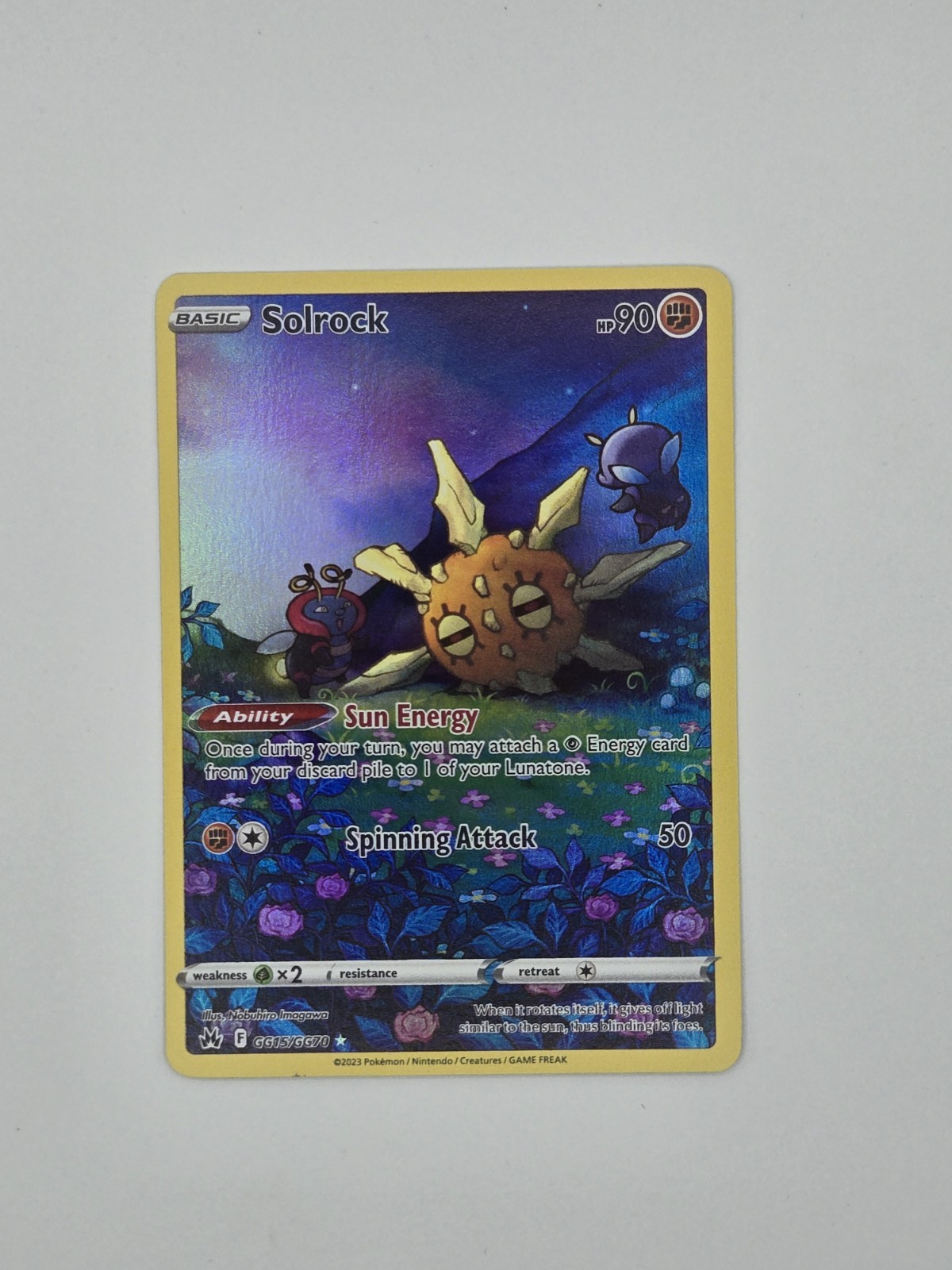 Solrock GG15/GG70 CRZ Pokemon Card