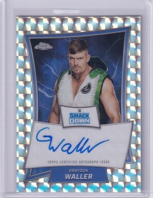 2025 Topps Chrome WWE Grayson Waller Geometric Autogramm