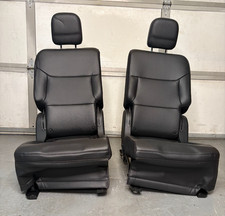 2020-2022 Ford Explorer 2nd Row Left Right Side Bucket Seats Black Vinyl Oem