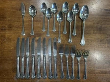 Reed & Barton 18/8 Stainless Flatware “Mandolin” (set of 23)