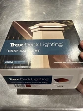NEW TREX TRANSCEND  LIGHTED  LED DECKPOST CAP LIGHT  - FIRE PIT - FPPYLEDCAP4x4C