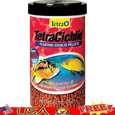 Cichlid Pellets Protein Rich Floating Food Daily Feeding Clear Water Formula New