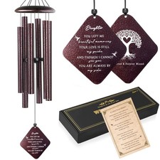 Memorial Gifts for Loss of Daughter, 32"" Sympathy Wind Chimes for Loss of Da...