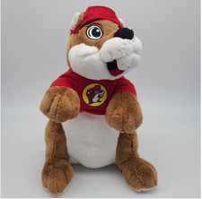 12" Buc-ee s Plush Character with Cap Soft Beaver Mascot Stuffed Toy