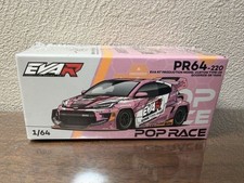 1/64 POPRACE YARISGR EVA Plated Pink Die-cast Car