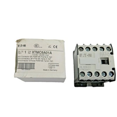 Eaton XTMC6A01A FVNR Miniature Contactor 3 Pole 6A 250V