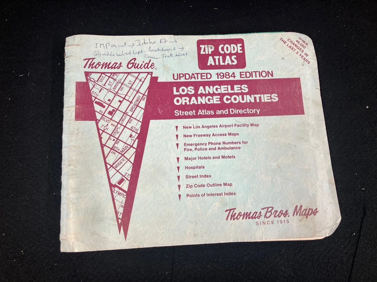 Thomas Guide Los Angeles In Collectible United States Maps for
