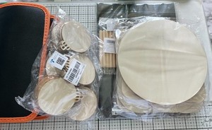 Wood Burning Kit with Wood Ornaments, Circles, Squares, & Transfer Sheets Stylus