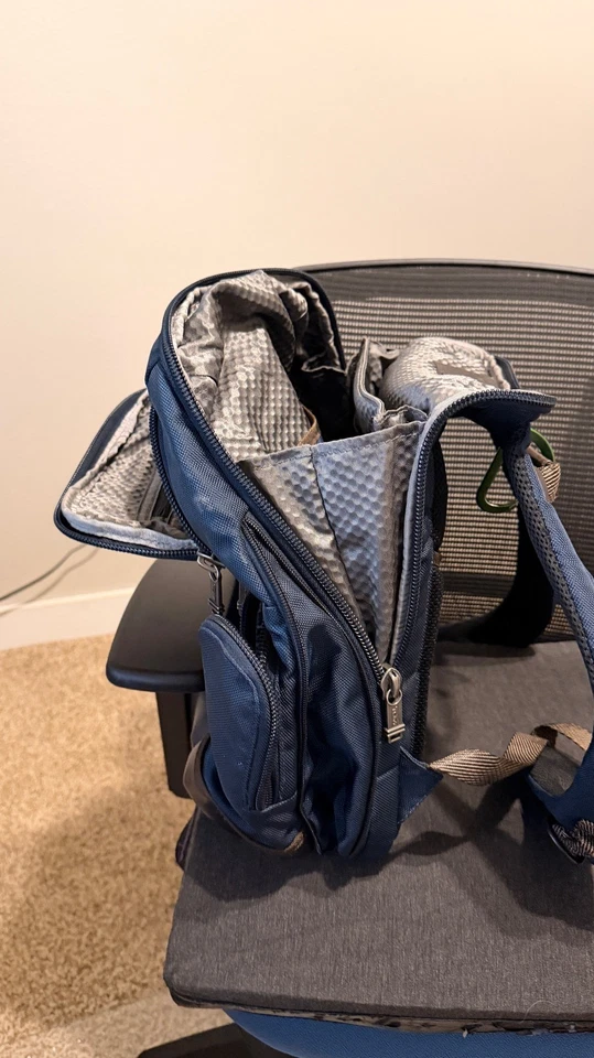 Tumi Alpha Bravo Blue Ballistic Nylon Small Laptop Travel Backpack - Image 2 of 4