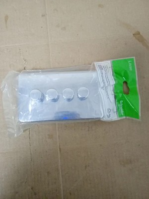 Schneider Electric Lisse Screwless Deco 4 Gang Universal 2 Wege Dimmer Leuchte