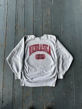 90s Nebraska Champion Reverse Weave Crewneck Sweatshirt Xl
